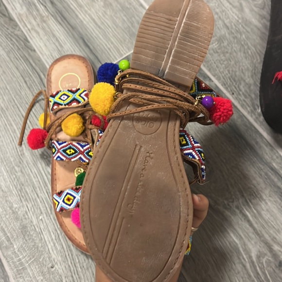 Greek charm Sandals hobo style - Picture 3 of 4